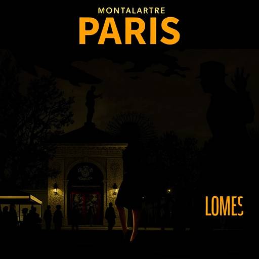 Affiche de la série 'Les Ombres de Montmartre', un thriller policier se déroulant à Paris.